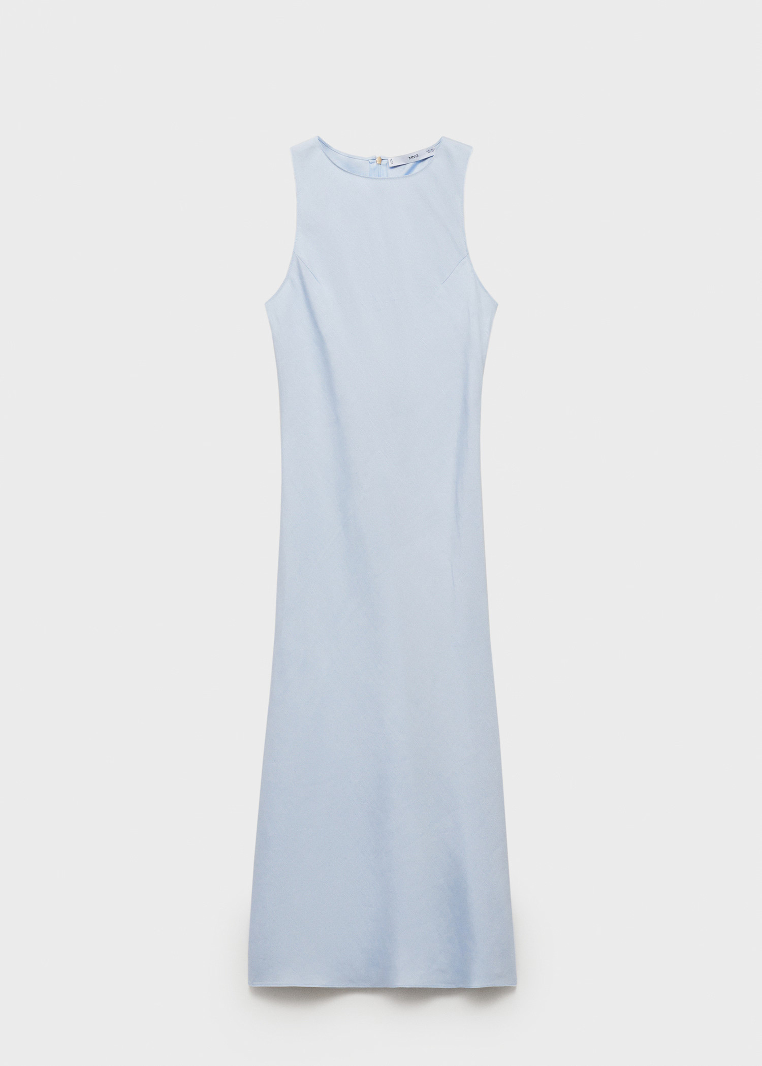 Satin dress with draped back | MANGO (UK)