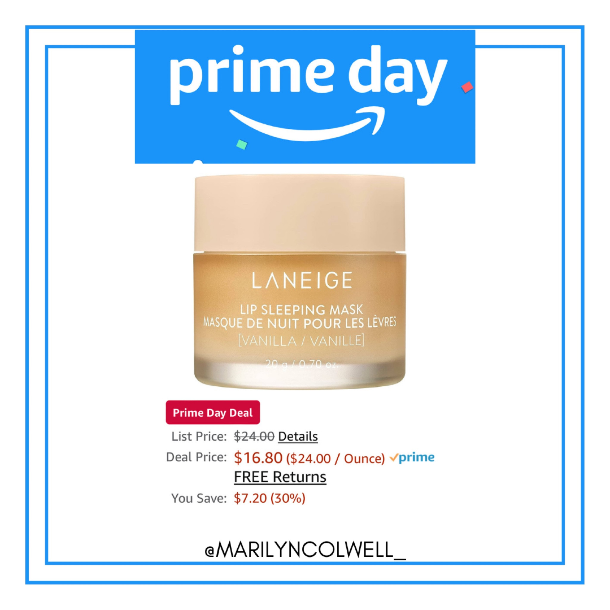 Amazon Prime Day Deals🫶🏻

Amazon Beauty, Amazon finds, summer beauty, lip mask, skin care

#LTKsalealert #LTKbeauty #LTKxPrimeDay