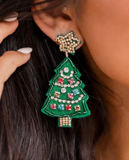 Holiday earrings 

#LTKstyletip #LTKHolidaySale #LTKfindsunder50