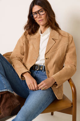 EVEREVE Candle Glow Suede Blazer - Candle Glow Suede Blazer | Shop.app