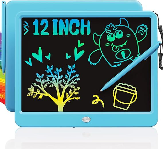 TEKFUN LCD Writing Tablet for Kids Boys Toys, 12 Inch Erasable Doodle Board Colorful Doodle Pad, ... | Amazon (US)