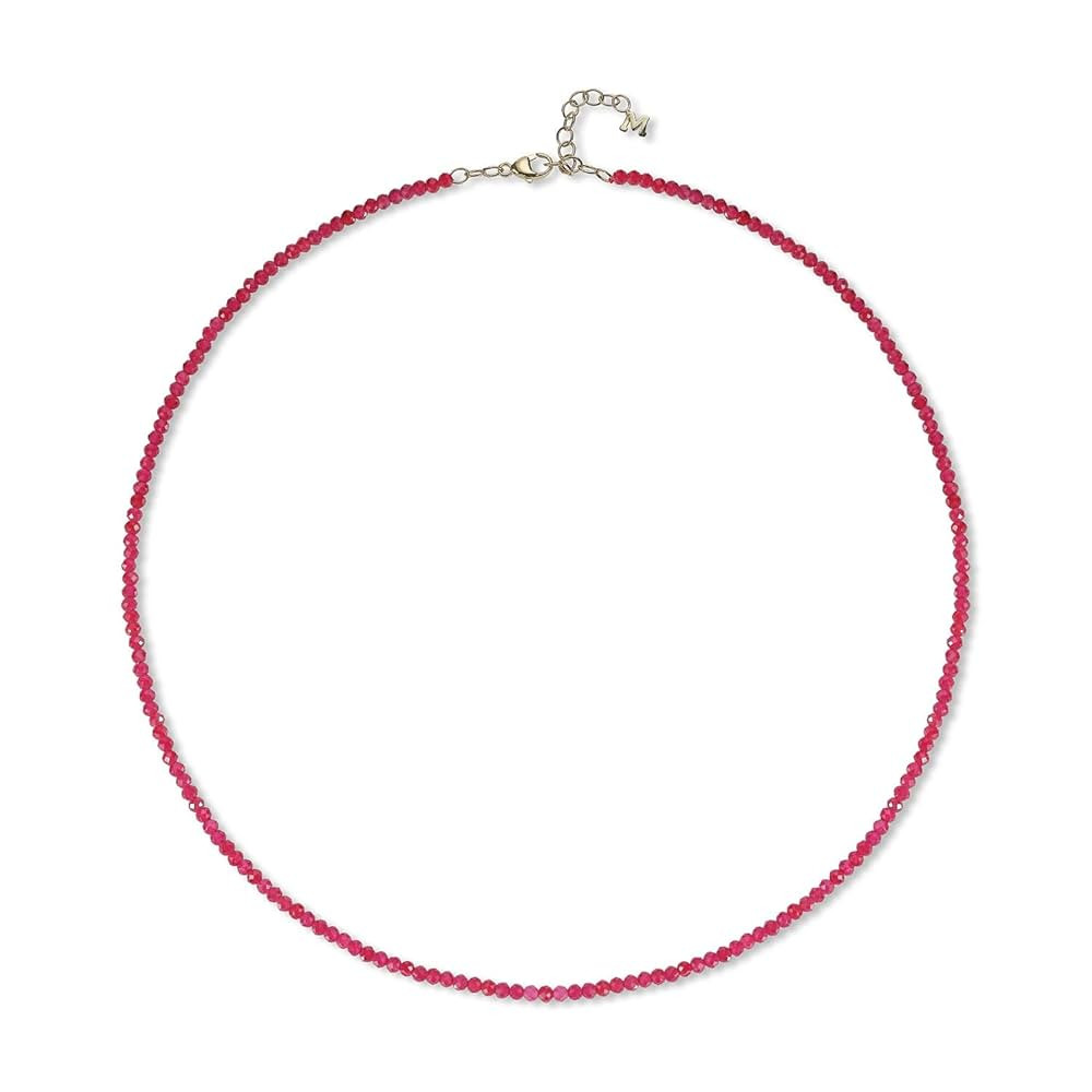Amazon.com: Mini Ruby Beaded Necklace, Red : Clothing, Shoes & Jewelry | Amazon (US)