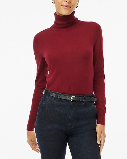 Machine-washable merino wool-blend turtleneck | J.Crew Factory
