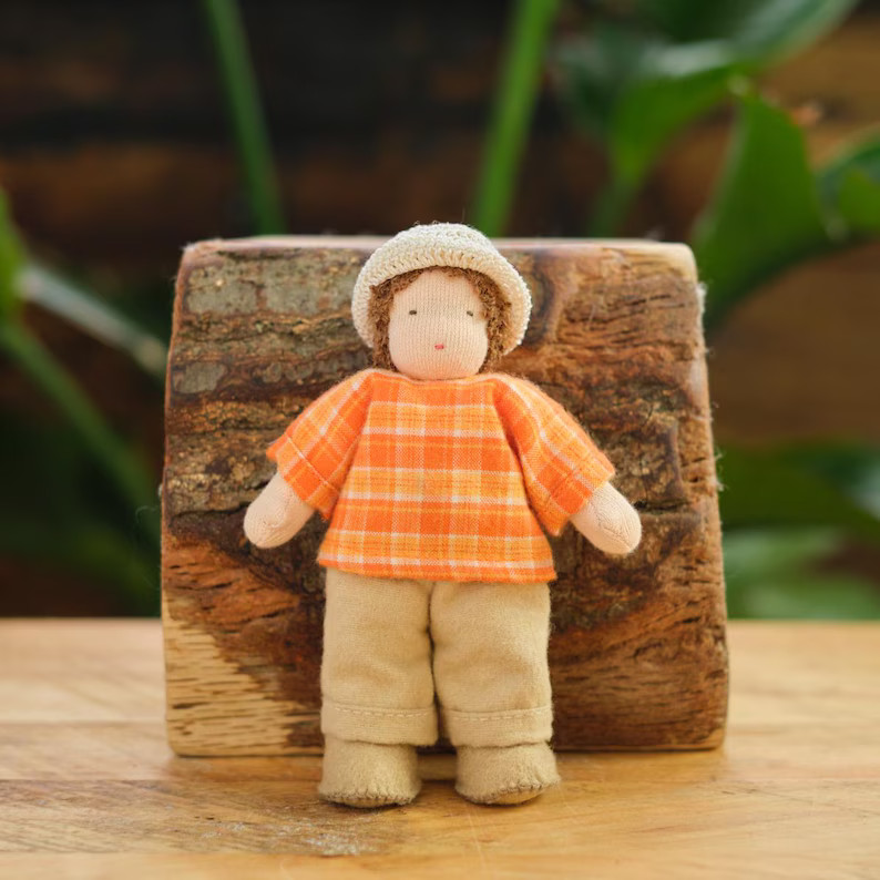 Waldorf 5.5 Inch Dollhouse Boy Dolls - All Natural Materials - No Wire - Fits Any of Our Dollhous... | Etsy (US)