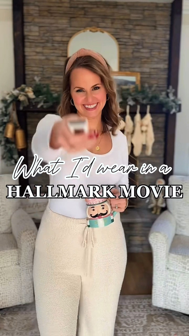 Holiday Outfits from Amazon! Holiday looks id wear if I were in a hallmark movie. 
Intro: ribbed long sleeve tee and fuzzy barefoot dreams inspired sweater + lounge pants set. 

1. Workaholic city girl moves home for the holidays: size M in black
Sweater dress, Amazon belts, fleece lined tights (L/xl) and black booties 

2. Saving the day with a home town fundraiser- m in floral maxi skirt, cardigan is part of a two piece lounge set, faux suede tan ankle boots 

3. Entering the holiday baking competition & you see your childhood crush: aerie travel pullover look for less, xs is sweatshirt, black leggings, faux Uggs that a SO comfy & great quality! 
4. Cozied up and headed to the local Christmas tree farm— striped sweater and jeans use my pink lily promo code: Dorothy20 Jacket is old, so I’ll link something similar. Winter boots are from Amazon! 



#LTKHoliday #LTKSeasonal #LTKFindsUnder50