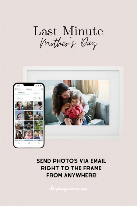 Last-minute Mother’s Day gift idea! Digital frame. You can send photos via email from anywhere! Amazon gift 

#LTKGiftGuide