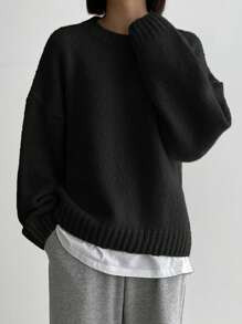 DAZY Solid Color Crew Neck Casual Long Sleeve Sweater,Long Sleeve Tops SKU: sz2407088069266502


... | SHEIN