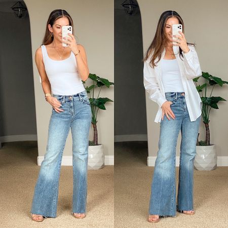 Do you want the perfect light wash flare jean for up to 50% OFF! Take advantage of this Memorial Day Sale because everything is 30-50% off through Monday! 🙌🏽 

express  express fashion  outfit inspo  denim jeans  womens jeans  flare jeans  ootd  casual outfit inspo 

#LTKSeasonal #LTKsalealert #LTKstyletip