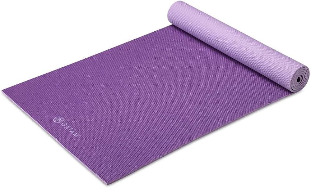 Gaiam Solid Color Yoga Mat, Non Slip Exercise & Fitness Mat for All Types of Yoga, Pilates & Floo... | Amazon (US)