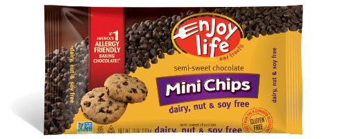 Enjoy Life Semi-Sweet Chocolate Mini-Chips, Gluten-Free, Dairy-Free, Nut-Free + Soy-Free, Vegan + Pa | Amazon (US)