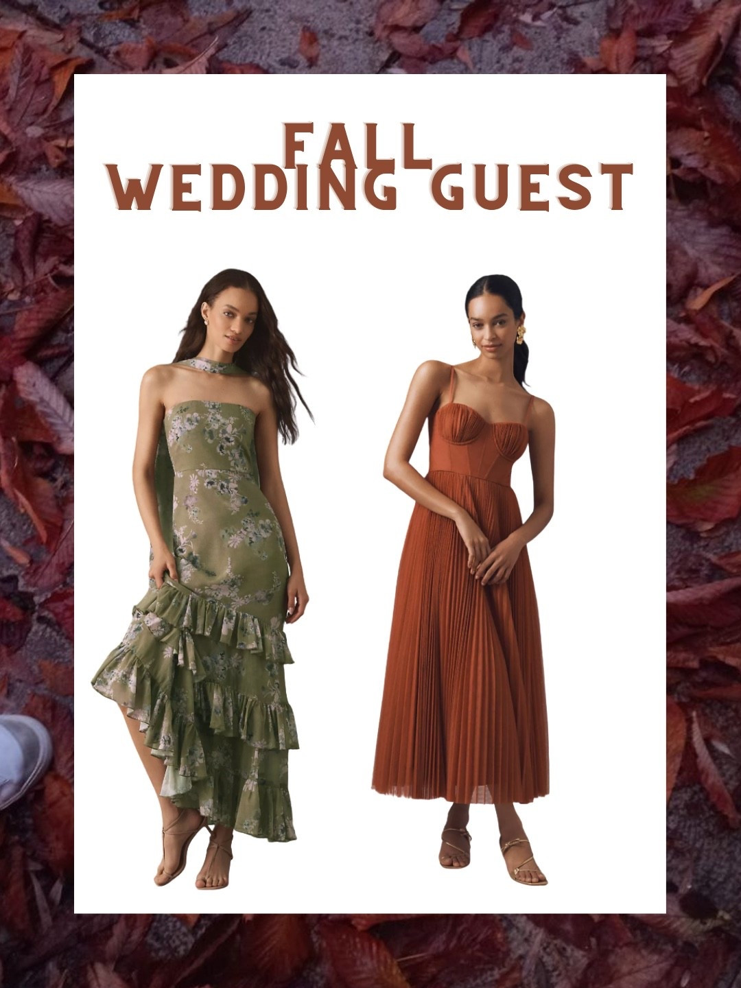 Effortlessly chic and so fun for fall 🍂 These Anthropologie maxi dresses are perfect for a Thanksgiving dinner, fall wedding, or any festive event. One features a stunning rust copper hue, while the other is a romantic floral, tiered chiffon strapless dress with a matching scarf — both timeless, feminine, and made for the season.

✨ Shop my Anthropologie favorites below & get inspired for your next fall event.
#AnthropologieStyle #FallFashion #MaxiDress #ThanksgivingOutfit #FallWeddingGuestDress #HolidayStyle #FallOutfitInspo #LTKHoliday #LTKFallFashion #FallWardrobe #AnthroStyle

#LTKHoliday #LTKParties #LTKGiftGuide