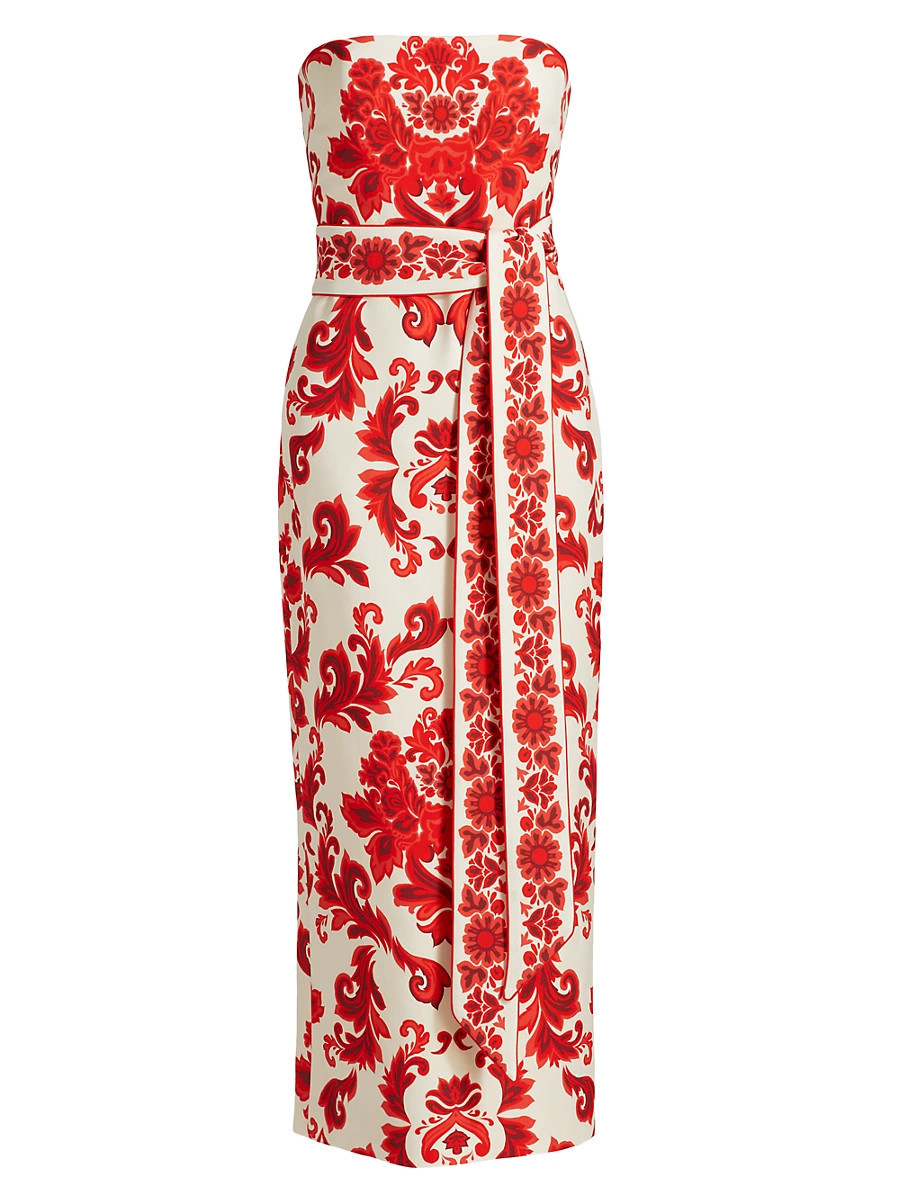 Women's Newcastle Stretch Crepe Maxi Dress - Fiore Red - Size 12 | Saks Fifth Avenue