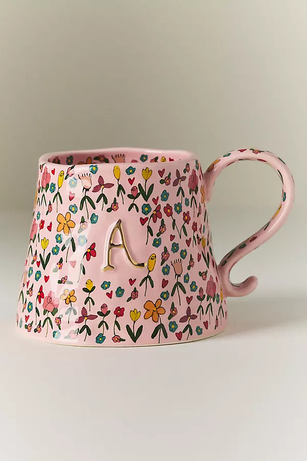Stoneware Monogram Mug | Anthropologie (US)