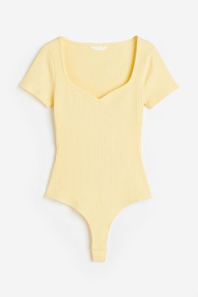 Gerippter Tangabody | H&M (DE, AT, CH, DK, NL, NO, FI)