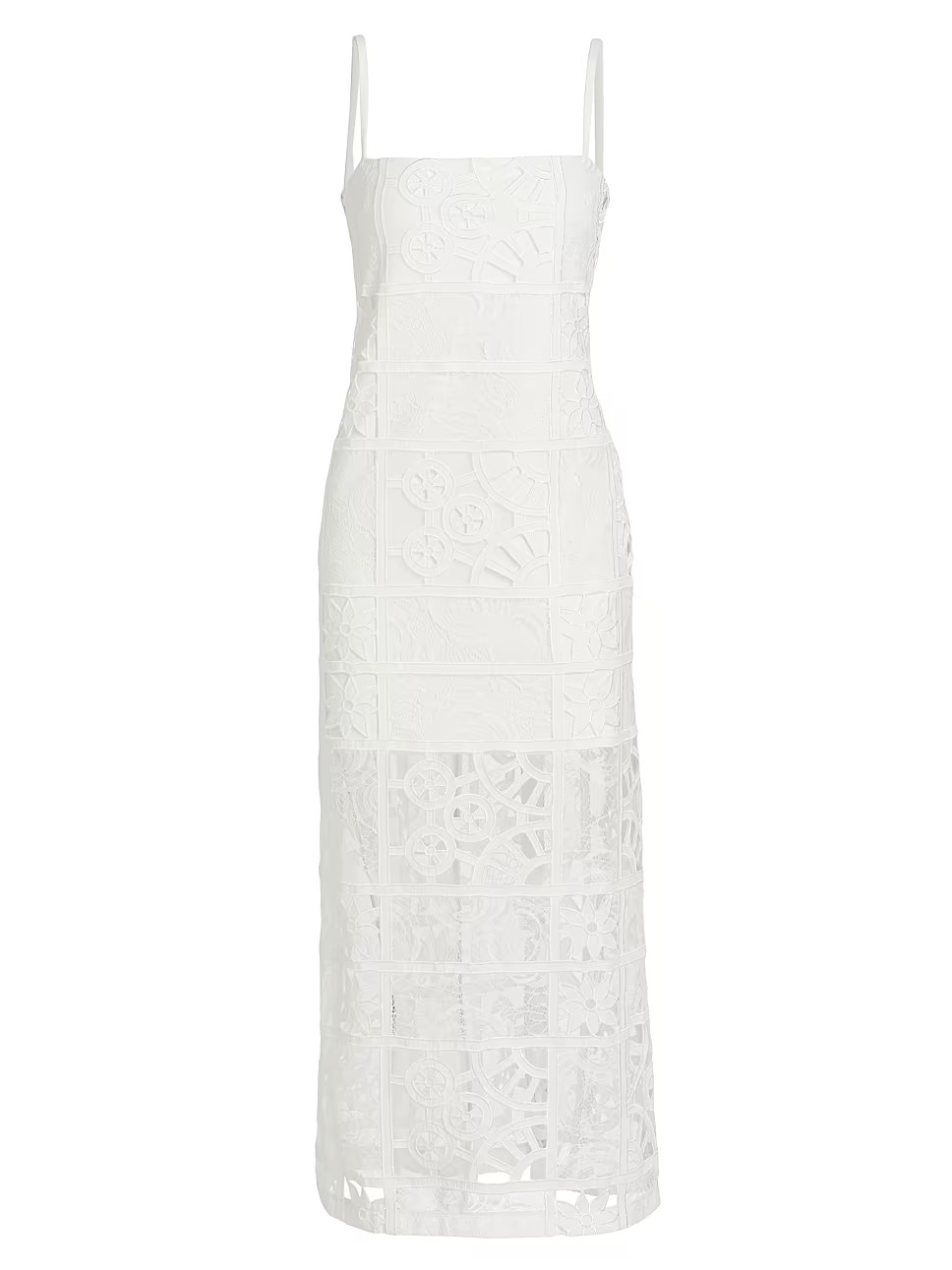 Bronze Sleeveless Eyelet Midi-Dress | Saks Fifth Avenue