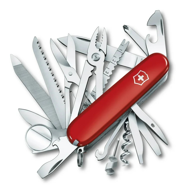 Victorinox Swiss Champ Swiss Army Knife 33 Function Swiss Made Pocket Knife With 2 Blades (Large ... | Walmart (US)