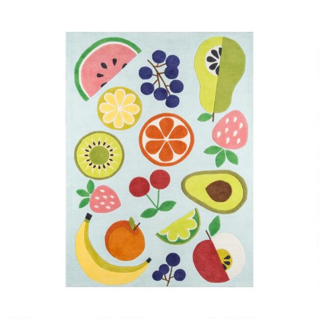 Multicolor Fruit Layla Area Rug | World Market