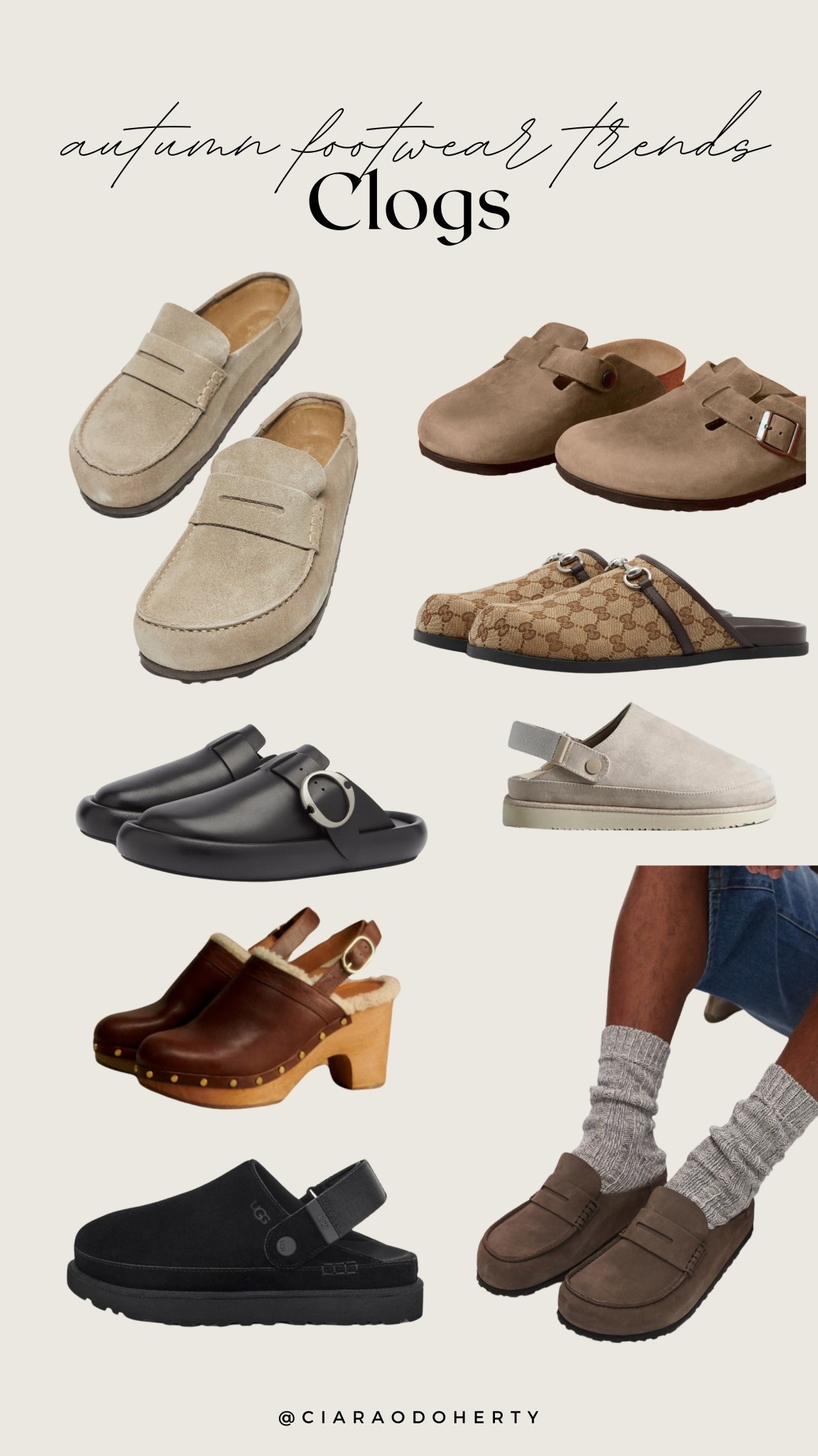 Autumn footwear trends: Clogs

Clog, leather, suede, chunky  

#LTKautumn #LTKireland #LTKeurope