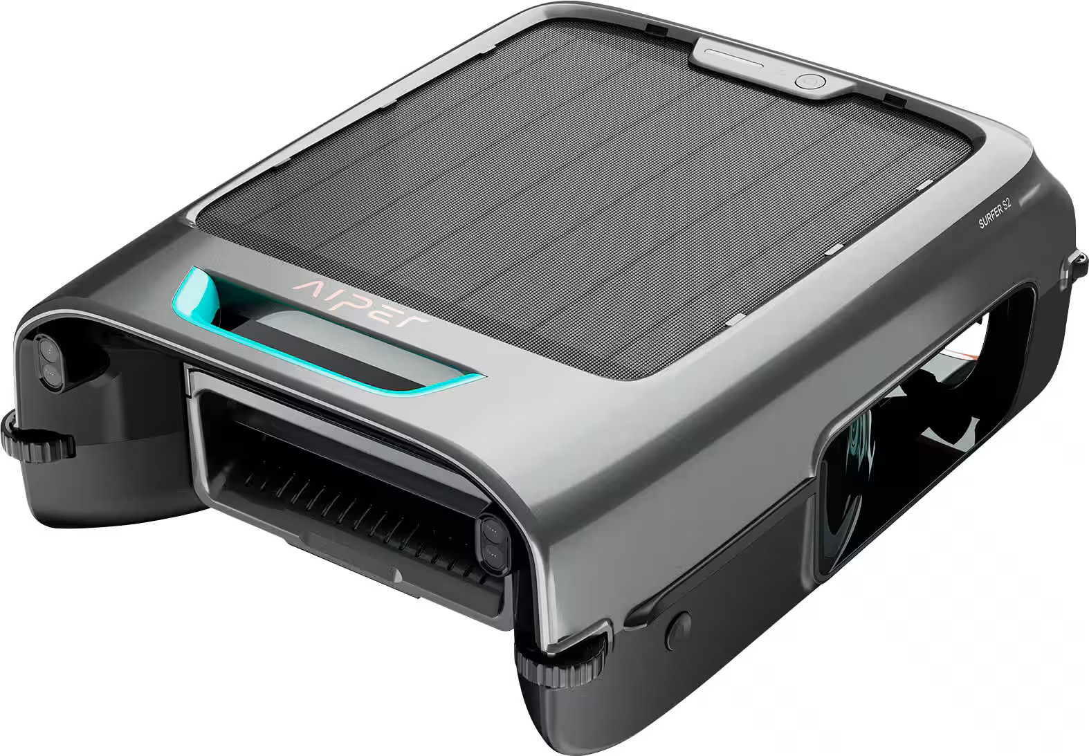 Aiper - EcoSurfer S2: 24/7 Solar-Powered Automatic Robotic Pool Skimmer with DebrisGuard, App Compatibility - Gray | Best Buy U.S.