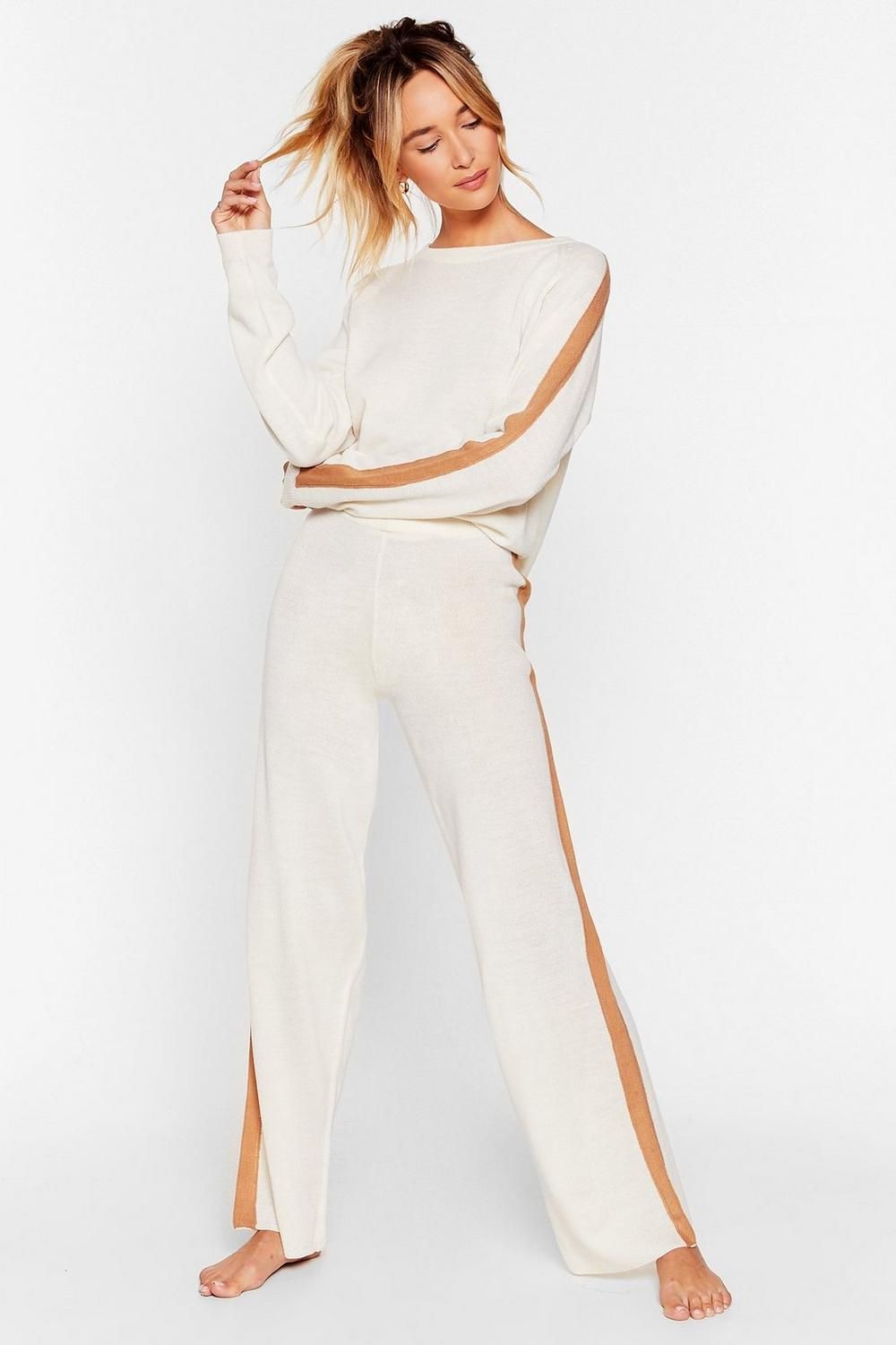 We're Your Stripe Sweater and Pants Lounge Set | NastyGal (US & CA)