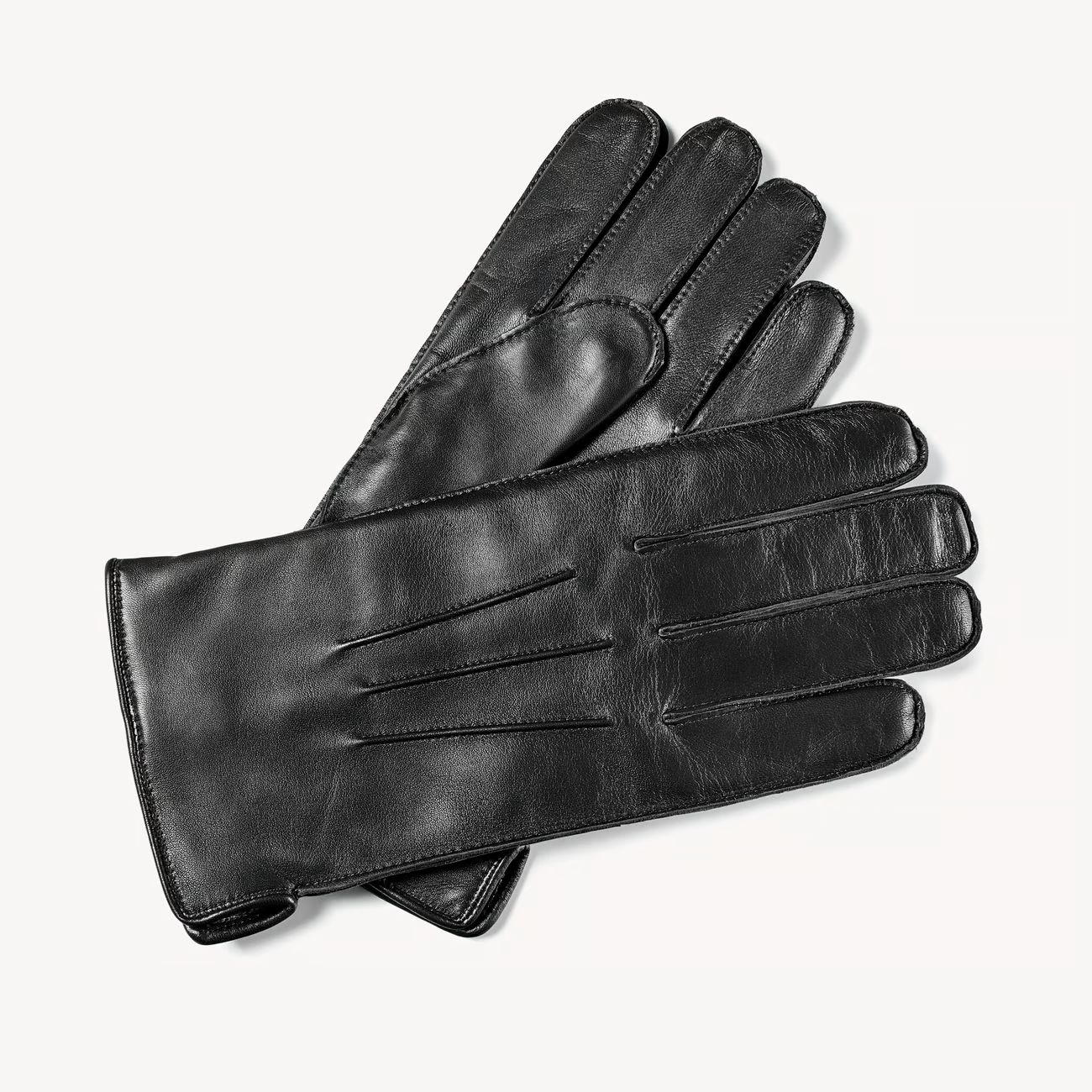 Men’s Cashmere Lined Leather Gloves
        Black Nappa | Aspinal of London