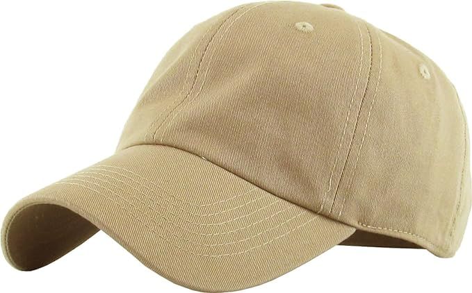 Amazon.com: KB-LOW IVO Classic Cotton Dad Hat Adjustable Plain Cap. Polo Style Low Profile (Unstr... | Amazon (US)