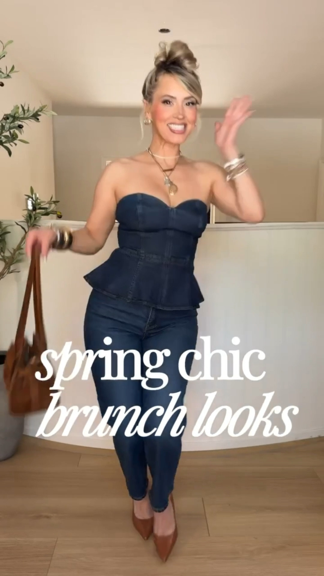 Spring chic brunch looks 🤍

Look 1: XS in @express corset | size 4 in jeans
Look 2: SM in leopard skirt + top 
Look 3: 27 in Ribcage Levi's + SM in puff sleeve corset
Look 4: SM in Amazon brown set! 
Look 5: size 27 in 501 curve Levi's + small in sheer top 

#LTKootd #LTKPetite #LTKgrwm