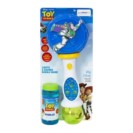Toy Story Buzz Lightyear Light and Sound Bubble Wand for Kids Ages 3 and up | Walmart (US)