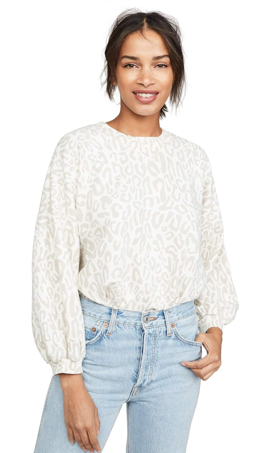 Rebecca Minkoff Women's Leopard Rosie Sweatshirt | Amazon (US)