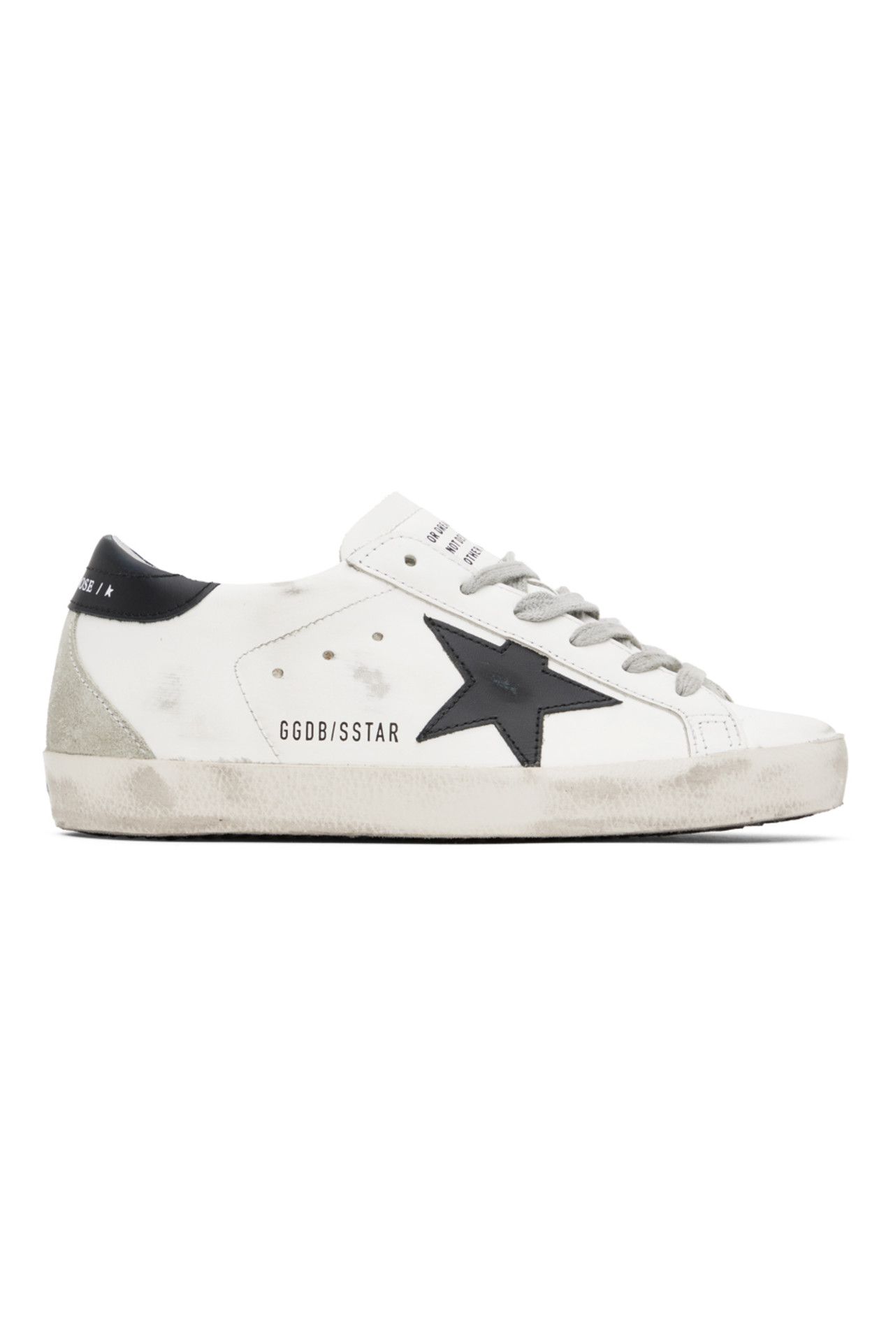 SSENSE Exclusive White & Black Super-Star Classic Sneakers | SSENSE