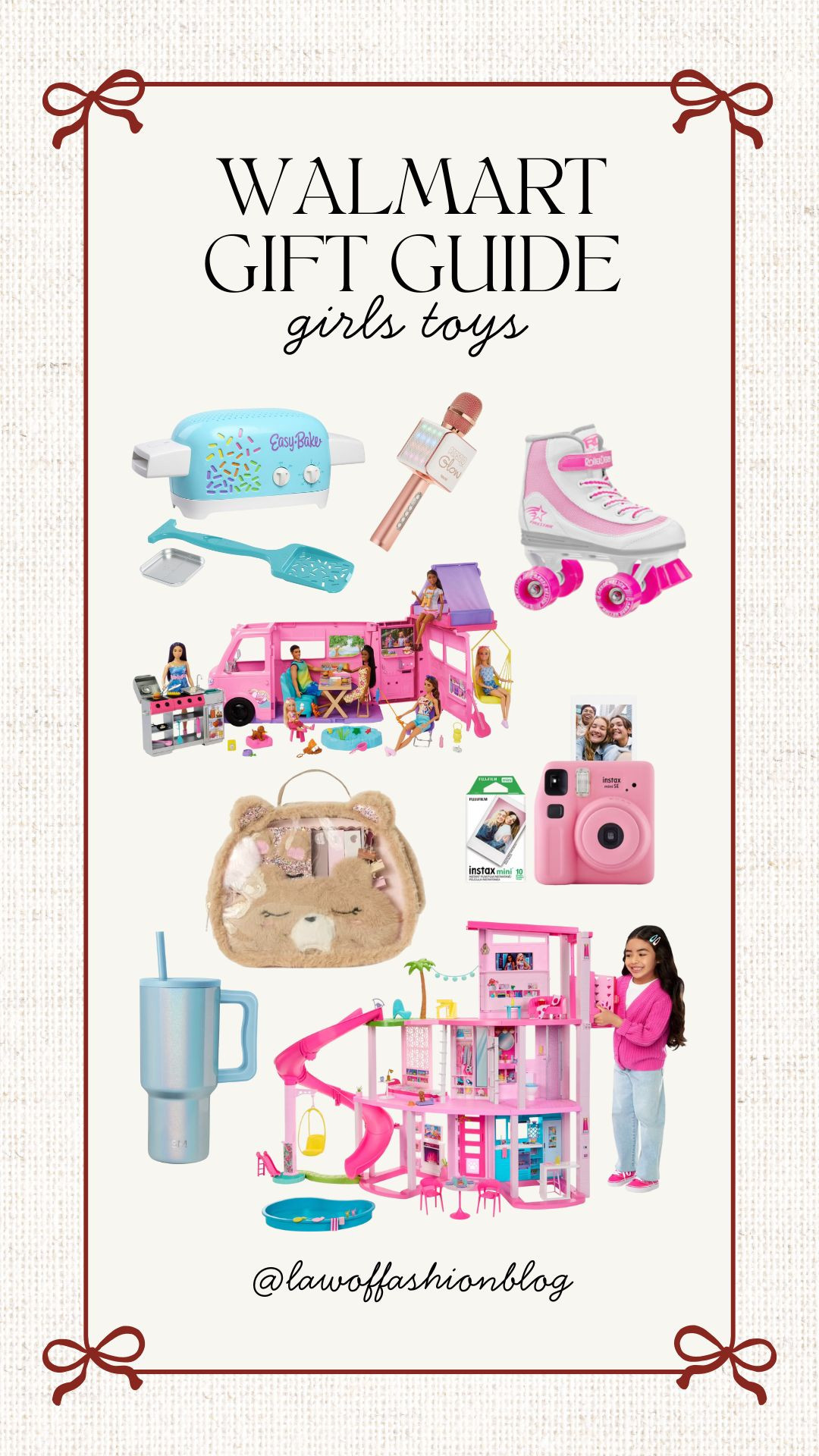 Walmart gift guide for girls 🎁 Christmas gifting, holiday gift ideas, girls toys, roller skates, Barbie, camera, best-selling, top toys, Walmart toys. 

 #LTKGiftGuide #LTKHoliday #LTKFindsUnder50