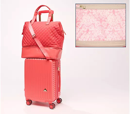 Triforce 21" Hardside Carry-On Luggage with Weekender Bag - QVC.com | QVC