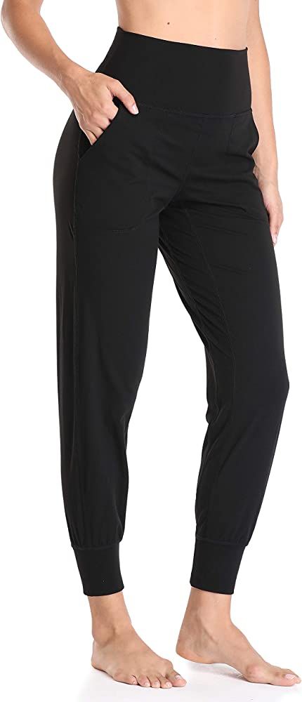Colorfulkoala Women's High Waisted Joggers with Pcokets Full Length Sweatpants & Lounge Pants | Amazon (US)