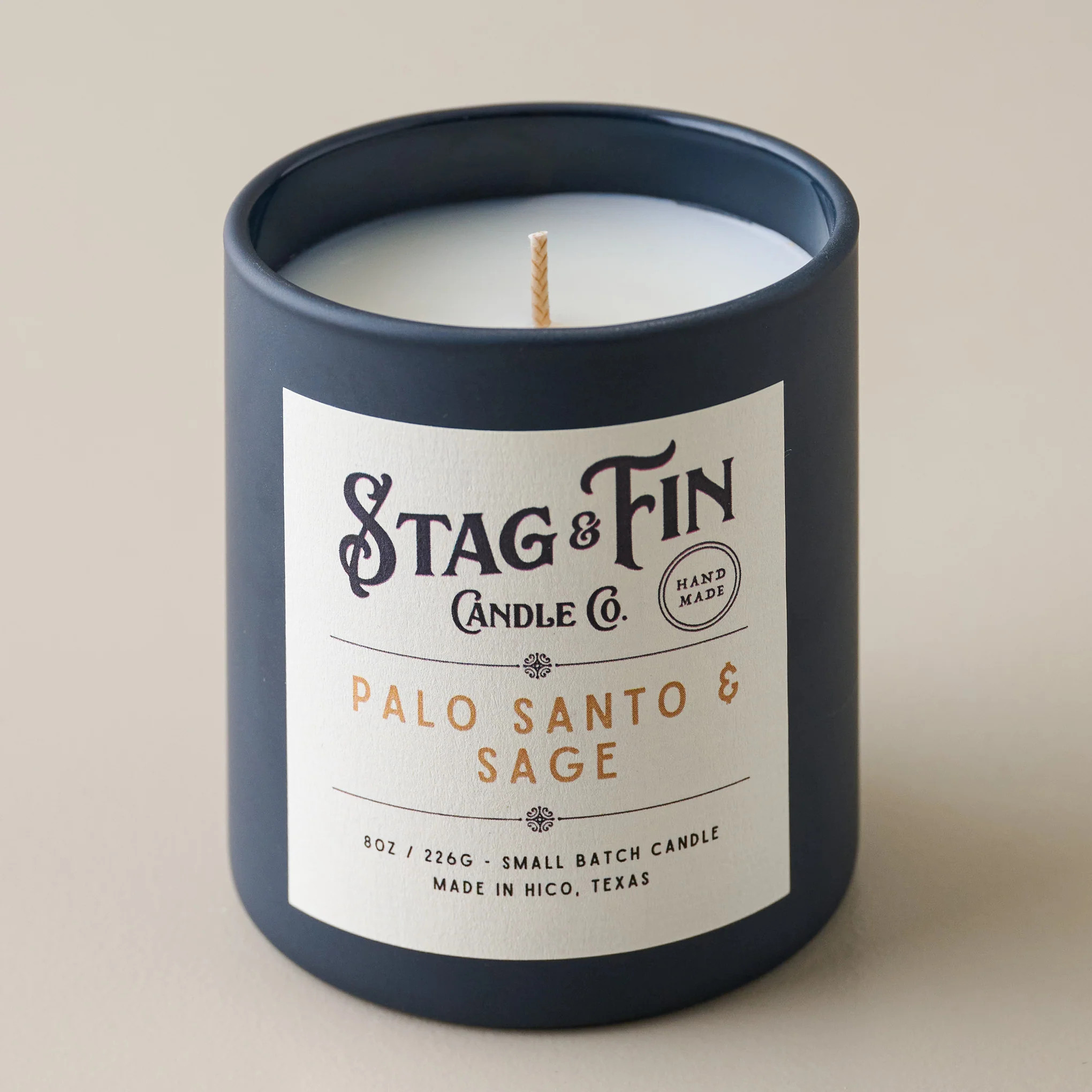 Stag and Fin Palo Santo & Sage Candle | Magnolia