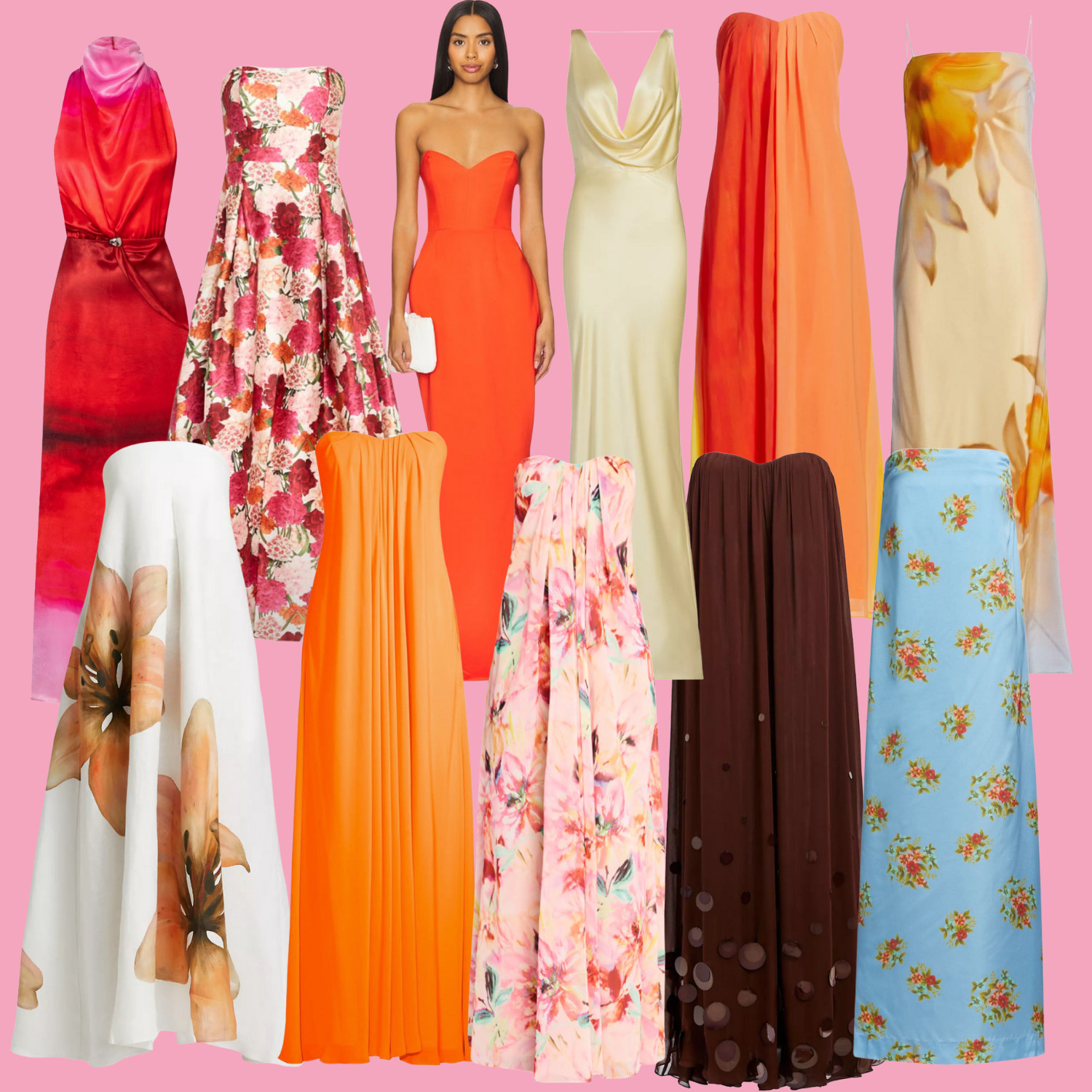 Prom Dresses! Upon request, I found ones with orange in them, and other warmer colors. These would be so so pretty in the spring! 

 #LTKMostLoved #LTKGiftGuide #LTKSeasonal