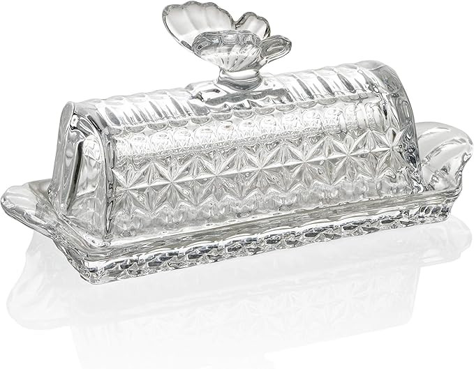 Bezrat Glass Butter Dish | Premium Butter Dish with Lid and Easy Grip Handle | Easy to Use and 10... | Amazon (US)