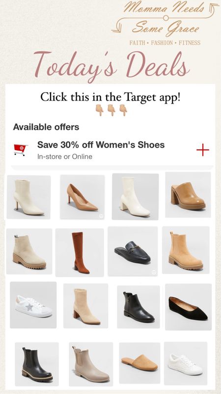 Target shoes on sale with the Target app.😆

#LTKsalealert #LTKshoecrush #LTKfindsunder100