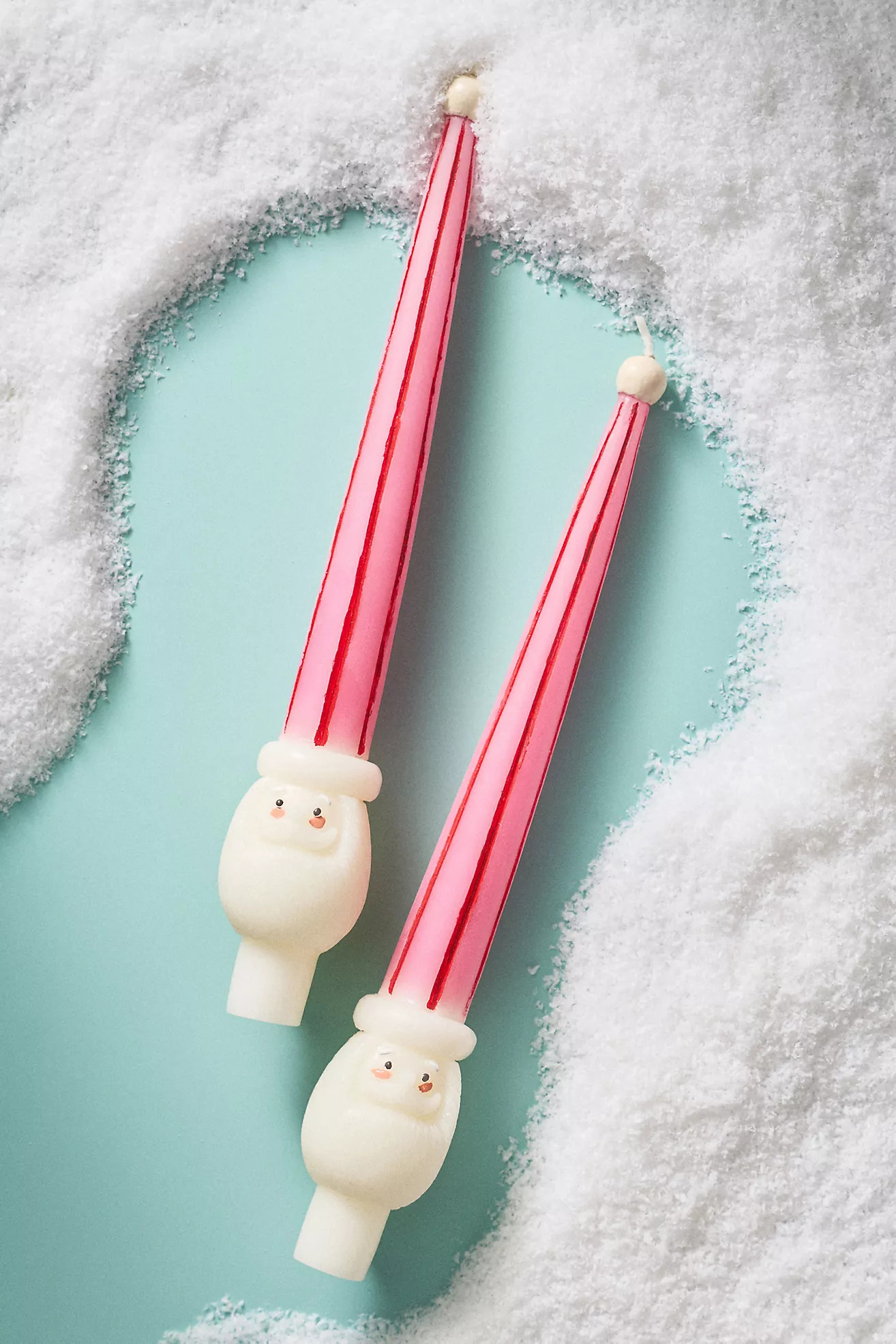 Santa Taper Candles, Set of 2 | Anthropologie (US)