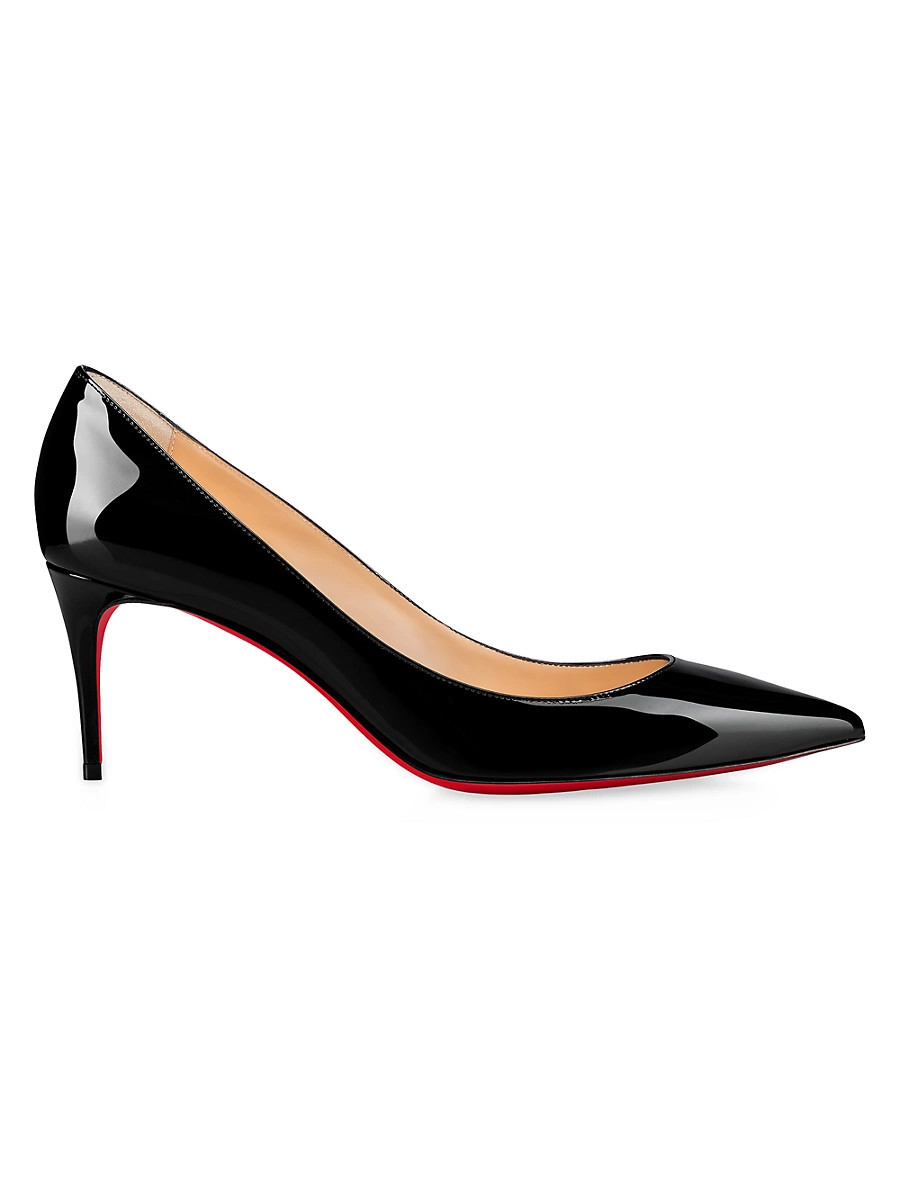 Women's Kate 70MM Patent Leather Pumps - Black - Size 7 | Saks Fifth Avenue