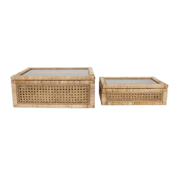 Adrianna 2 Piece Woven Decorative Box | Wayfair North America