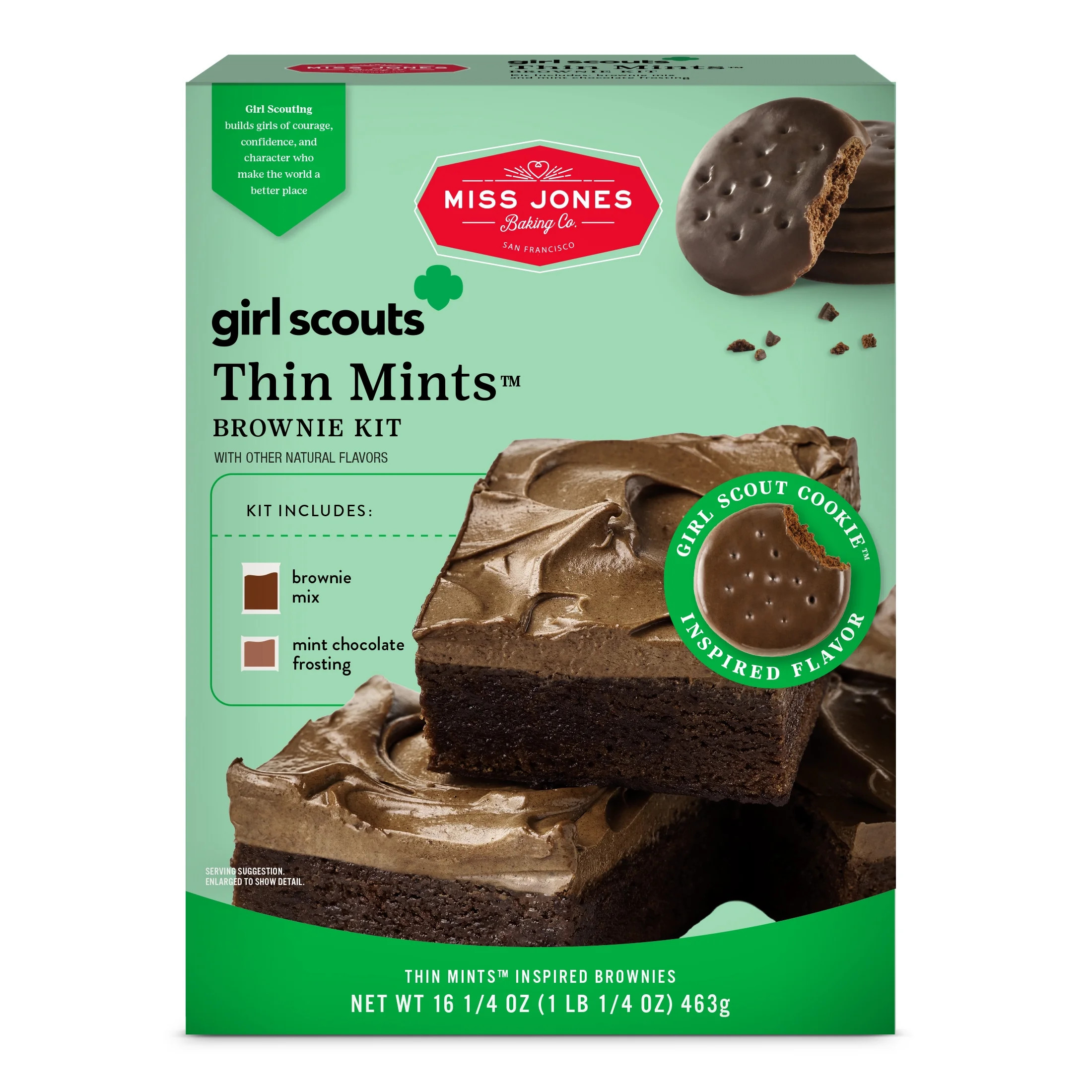 Miss Jones Baking Co. Girl Scouts Thin Mint Brownie Baking Kit | Walmart (US)