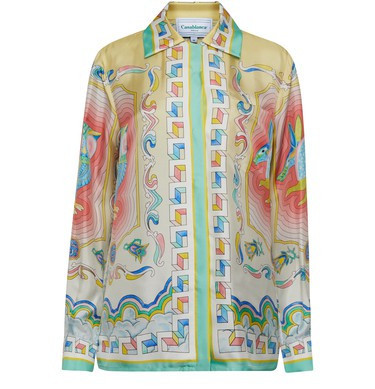 Cuban collar silk long sleeve shirt - CASABLANCA | 24S (APAC/EU)