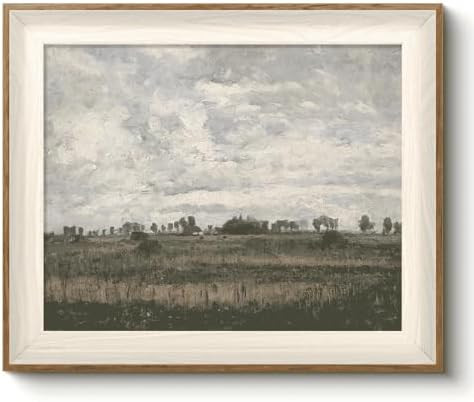 VIYYIEA Framed Classical Scenery Wall Art Room Decor, Great Plains Painting Wilderness Canvas Art... | Amazon (US)
