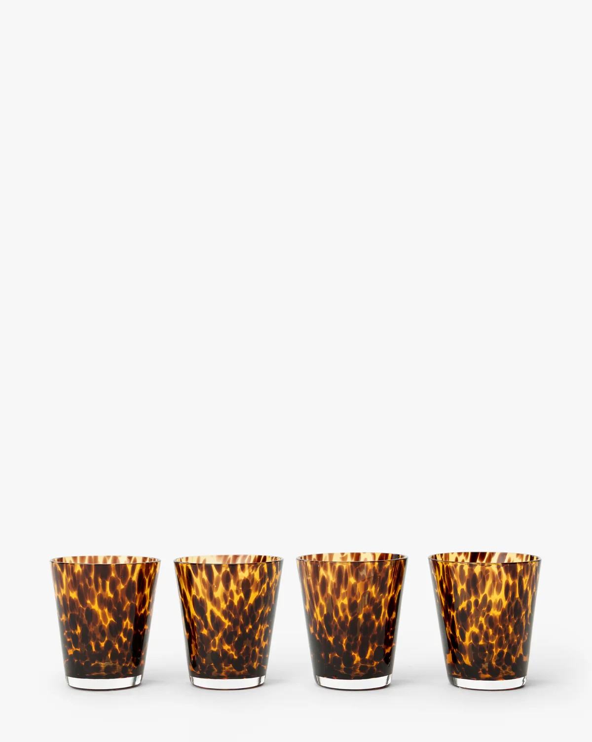 Tortoise Double Old Fashion Glasses (Set of 4) | McGee & Co. (US)