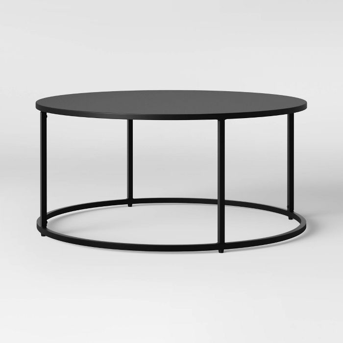 Glasgow Round Metal Coffee Table Black - Project 62™ | Target