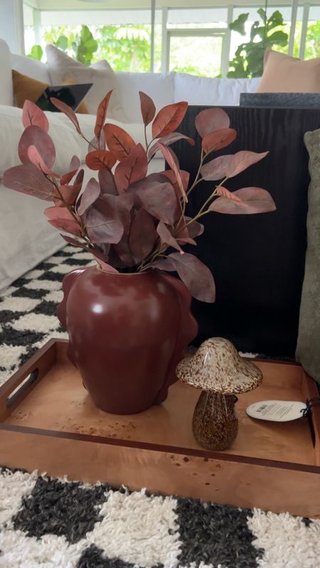 Target haul! Fall decor! 🤩 #homesweetjones 

Fall home decor 
Target finds 
Burlwood tray 
Red vase 
Fall stems 
Glass mushroom 
Bath towels 

#LTKunder100 #LTKunder50 #LTKhome