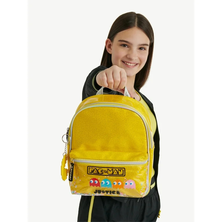 Justice x Pac-Man Girl's Mini Backpack, Yellow | Walmart (US)