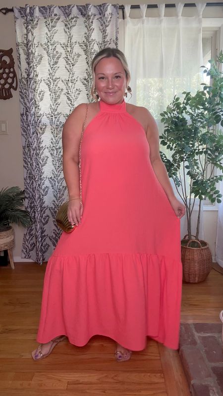 Target spring dress 
Wearing size medium 
Sandals are from last year but I linked almost identical from the same brand 
Lipgloss is the shade aura! 
Spring dresses, midsize style, target style, size 12 style, vacation style, resort wear 

#LTKmidsize #LTKover40 #LTKxTarget