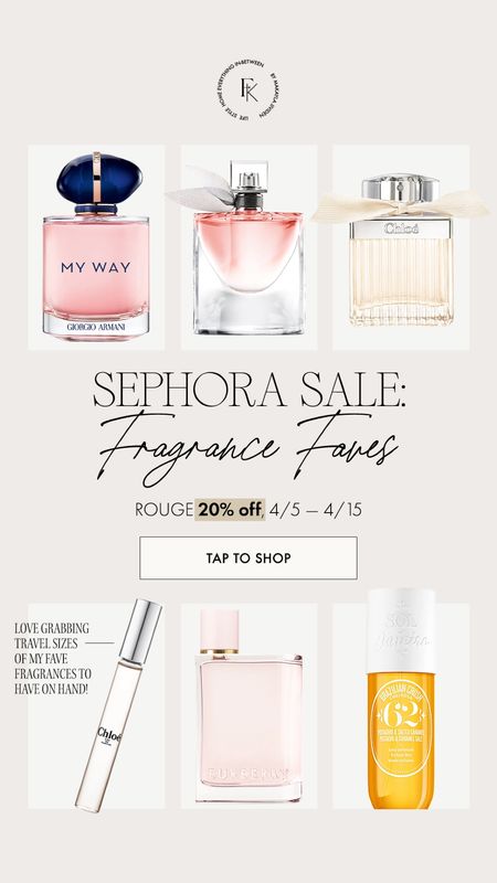 Sephora Sale: fragrances 🥰🥰😍 rouge members get 20% off today! These are my faves that I have for special occasions. Honestly love all of them!!!! 

Sephora, Burberry, Chloe, travel fragrance 

#LTKfindsunder100 #LTKxSephora #LTKsalealert