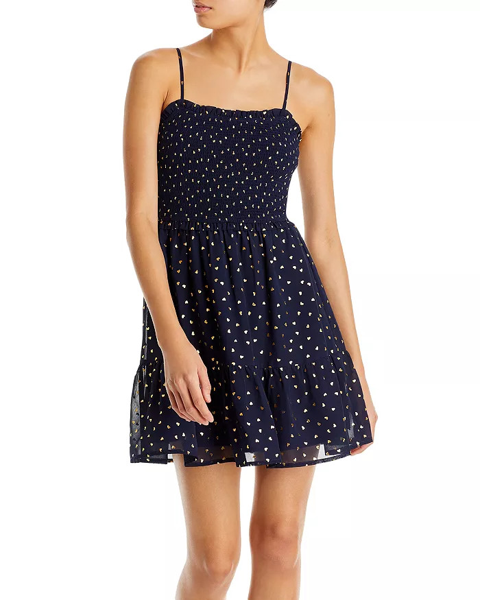 Smocked Heart Print Mini Dress - 100% Exclusive | Bloomingdale's (US)